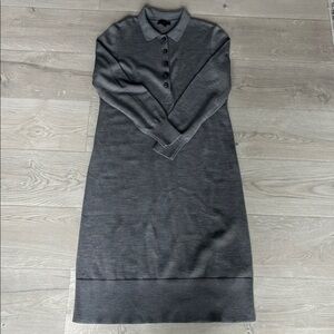 J. Crew Collared Merino Wool Midi Sweater Dress Size M